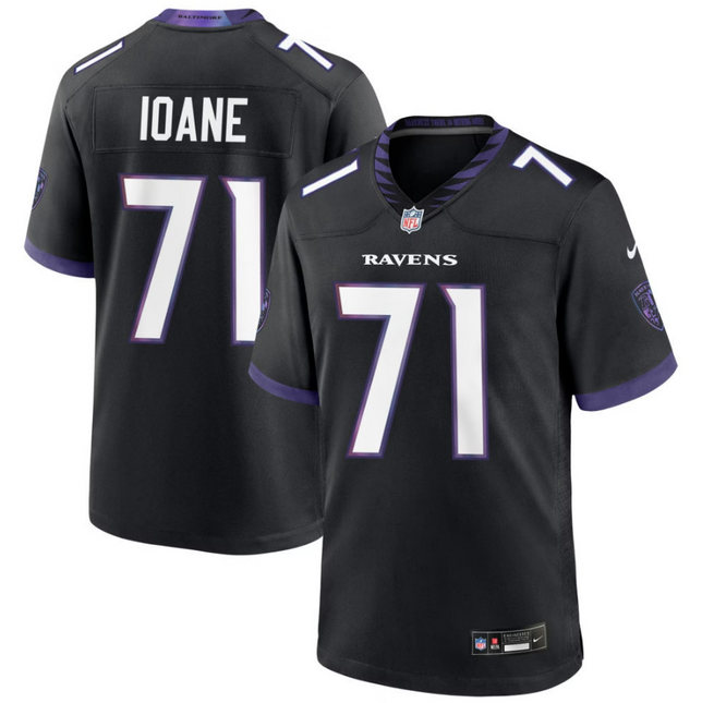 Olaivavega Ioane Baltimore Ravens 2026 Alternate Game Jersey - Black