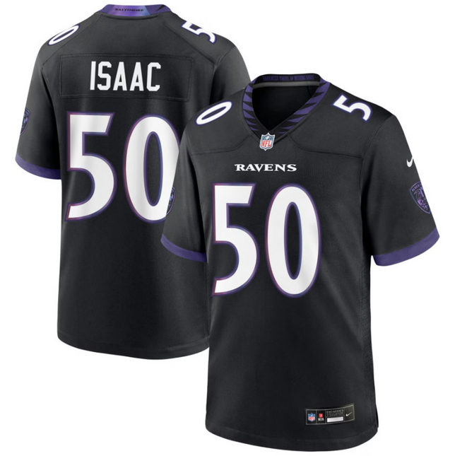 Adisa Isaac Baltimore Ravens 2026 Alternate Game Jersey - Black