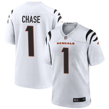 Ja'Marr Chase Cincinnati Bengals 2026 Game Jersey - White