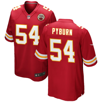 Jack Pyburn Kansas City Chiefs 2026 Game Jersey - Red