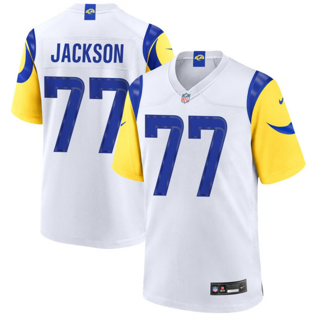 Alaric Jackson Los Angeles Rams 2026 Game Jersey - White