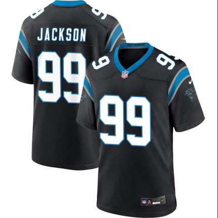 Cam Jackson Carolina Panthers 2026 Game Jersey - Black