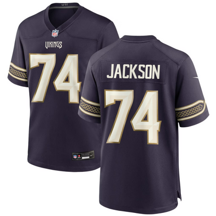Donovan Jackson Minnesota Vikings 2026 Rivalries Collection Game Jersey - Purple