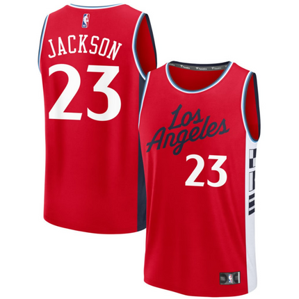 Isaiah Jackson LA Clippers 2026 Fast Break Statement Edition Jersey - Red
