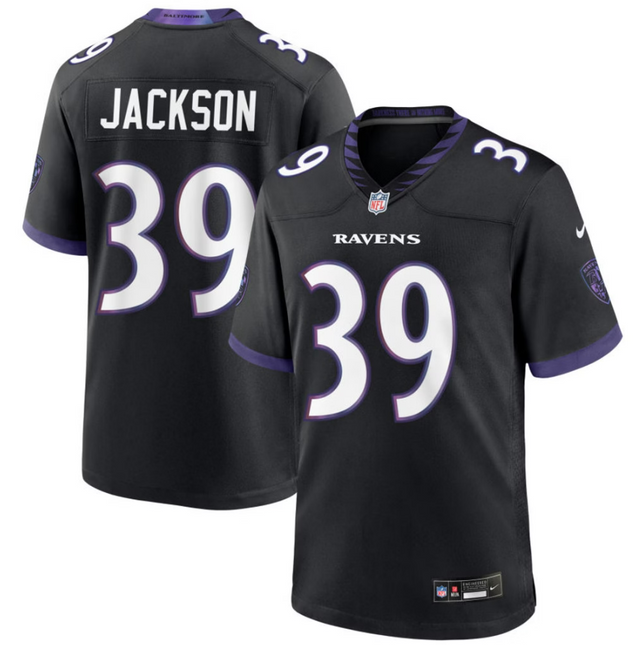Keondre Jackson Baltimore Ravens 2026 Alternate Game Jersey - Black