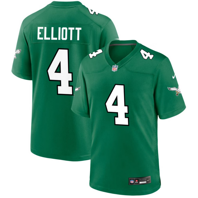 Jake Elliott Philadelphia Eagles 2026 Alternate Game Jersey - Kelly Green