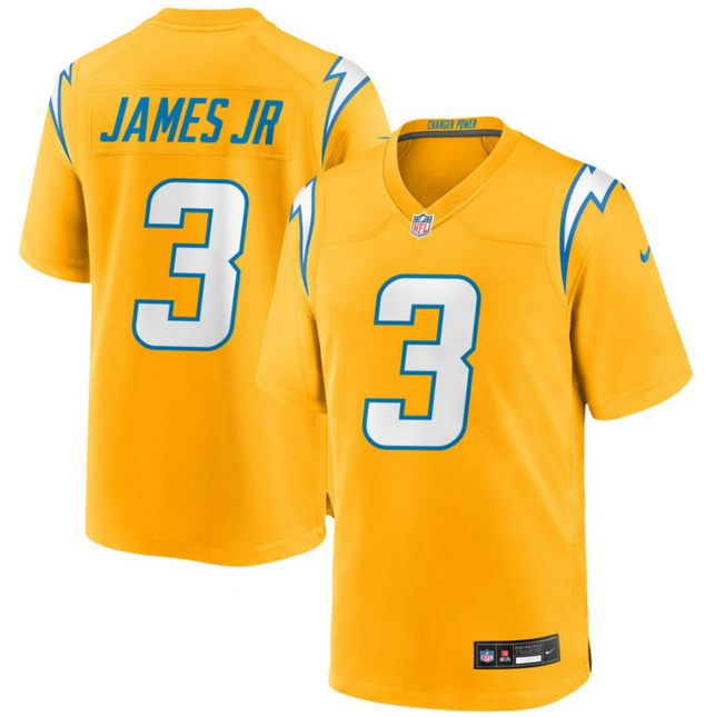 Derwin James Los Angeles Chargers 2026 Alternate Charger Power Game Jersey - Gold