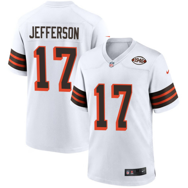 Justin Jefferson Cleveland Browns 1946 Collection Alternate Jersey - White