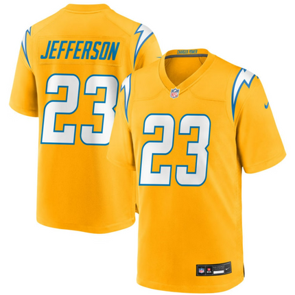 Tony Jefferson Los Angeles Chargers 2026 Alternate Charger Power Game Jersey - Gold