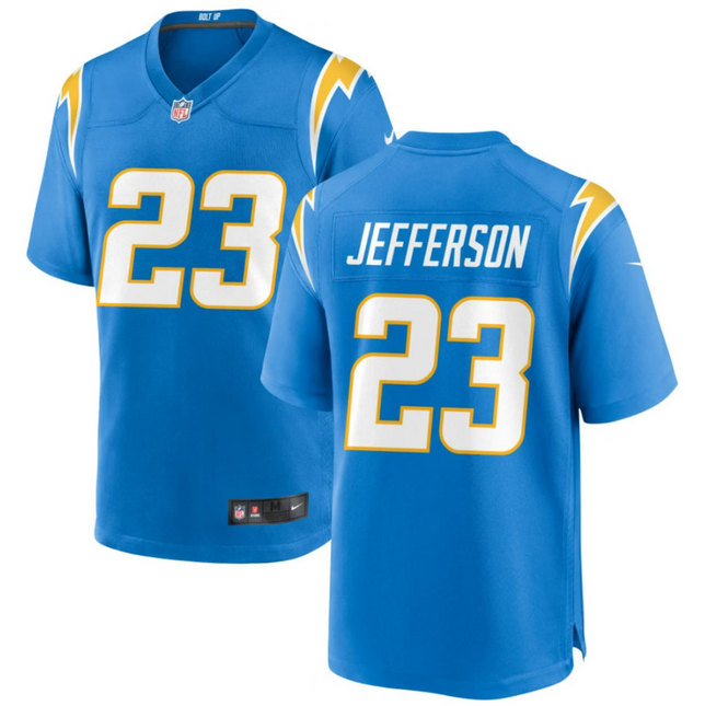 Tony Jefferson Los Angeles Chargers 2026 Game Jersey - Powder Blue