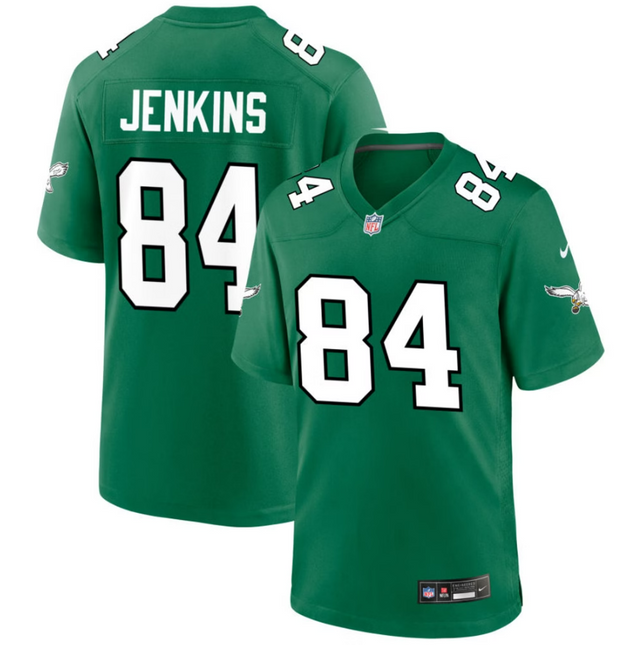 EJ Jenkins Philadelphia Eagles 2026 Alternate Game Jersey - Kelly Green