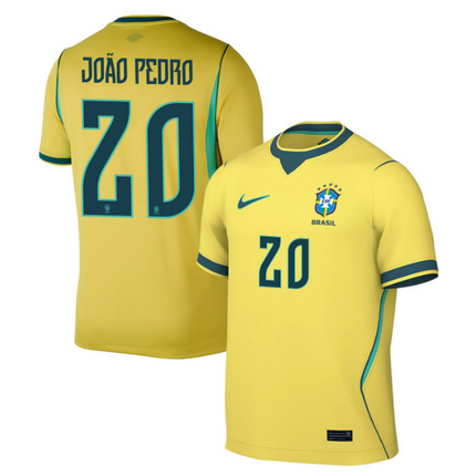 Joao Pedro Brazil National Team 2026 Home Jersey - Yellow