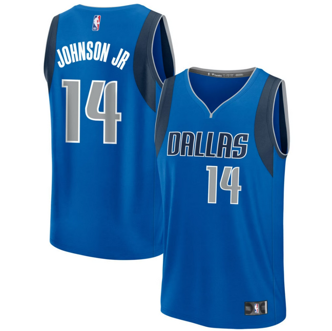 Morez Johnson Jr. Dallas Mavericks 2026 Fast Break Icon Edition Jersey - Blue