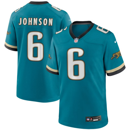 Antonio Johnson Jacksonville Jaguars 2026 Throwback Game Jersey - Teal Prowler