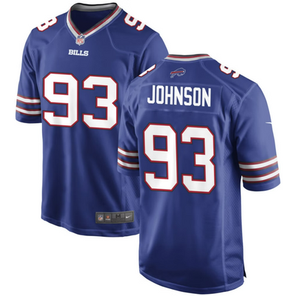 Austin Johnson Buffalo Bills 2026 Game Jersey - Royal