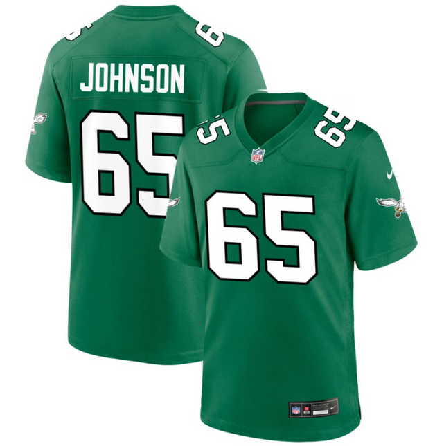 Lane Johnson Philadelphia Eagles 2026 Alternate Game Jersey - Kelly Green