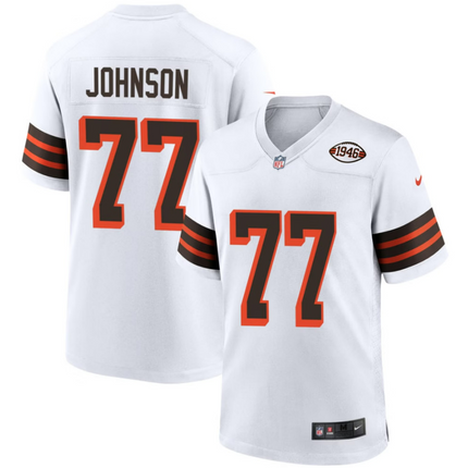 Zion Johnson Cleveland Browns 1946 Collection Alternate Jersey - White