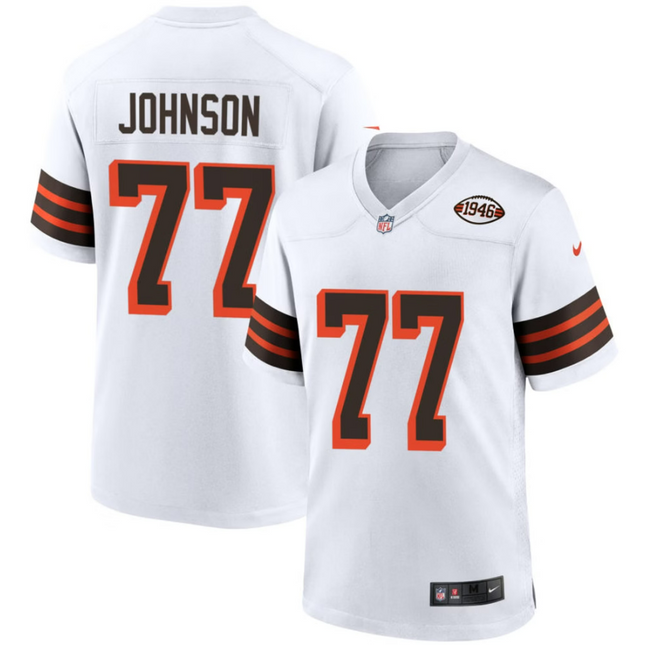 Zion Johnson Cleveland Browns 1946 Collection Alternate Jersey - White