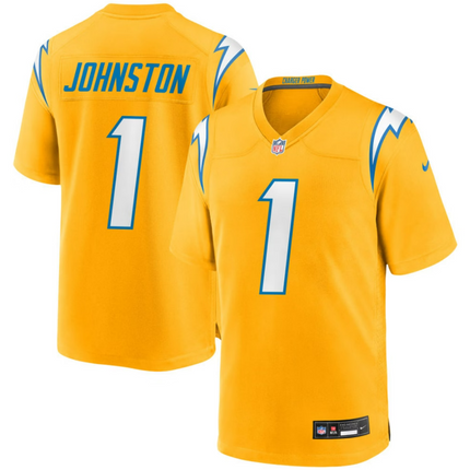 Quentin Johnston Los Angeles Chargers 2026 Alternate Charger Power Game Jersey - Gold