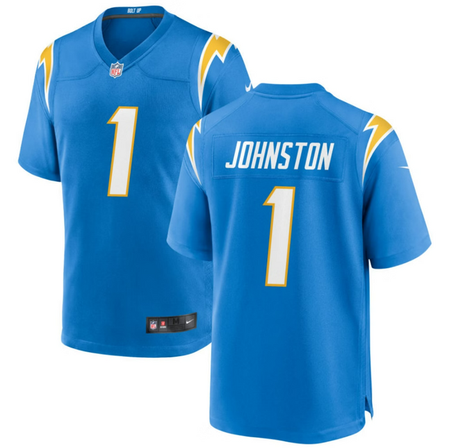 Quentin Johnston Los Angeles Chargers 2026 Game Jersey - Powder Blue