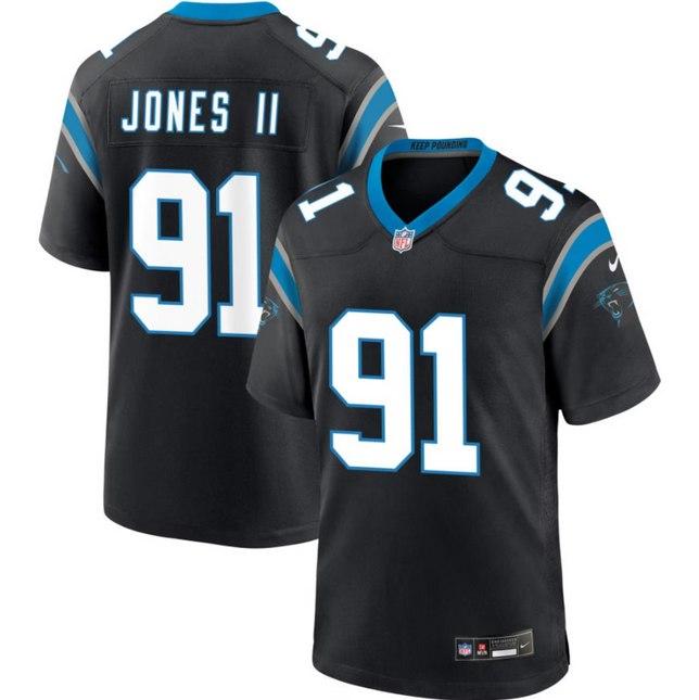 Patrick Jones II Carolina Panthers 2026 Game Jersey - Black