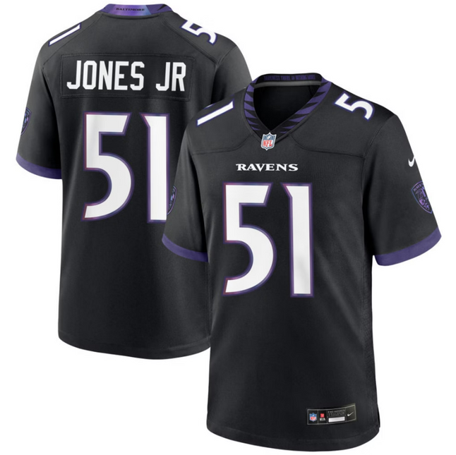Emery Jones Jr. Baltimore Ravens 2026 Alternate Game Jersey - Black