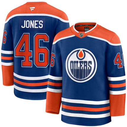 Max Jones Edmonton Oilers 2026 Home Premium Jersey - Royal