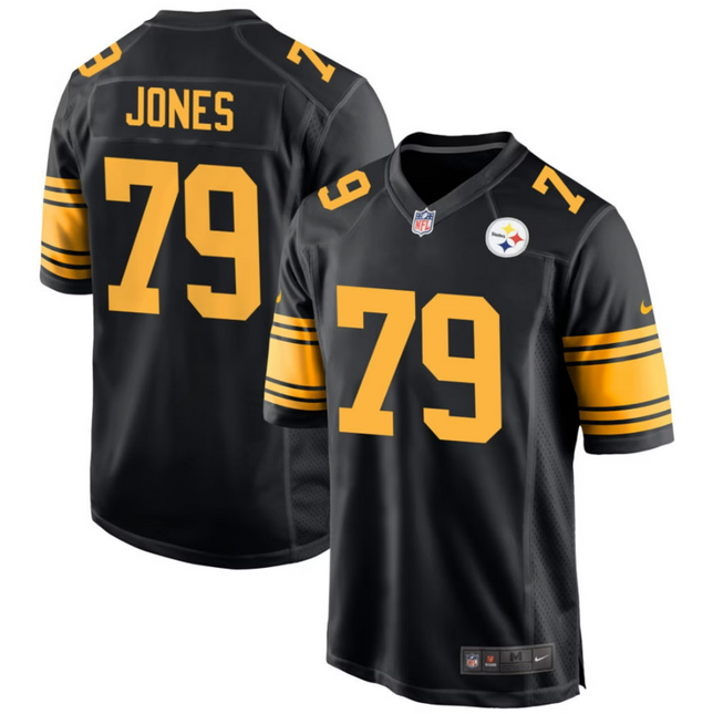 Steven Jones Pittsburgh Steelers 2026 Alternate Game Jersey - Black