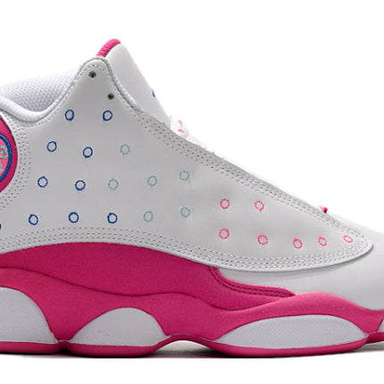 Men's Nike Air Jordan 13 Retro Vivid Pink-Blue Shoes