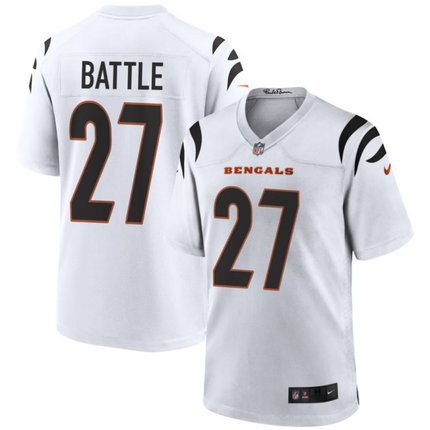 Jordan Battle Cincinnati Bengals 2026 Game Jersey - White