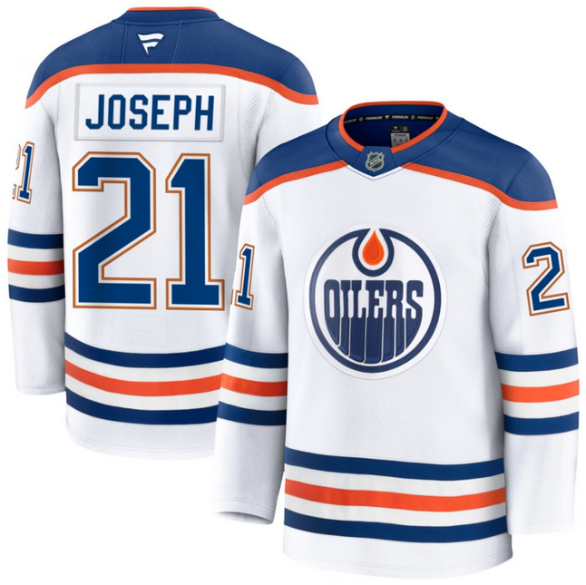 Mathieu Joseph Edmonton Oilers 2026 Away Premium Jersey - White