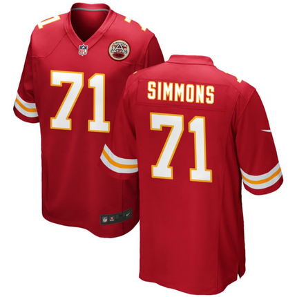 Josh Simmons Kansas City Chiefs 2026 Game Jersey - Red