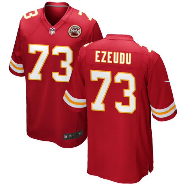 Joshua Ezeudu Kansas City Chiefs 2026 Game Jersey - Red