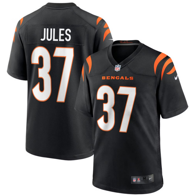 PJ Jules Cincinnati Bengals 2026 Game Jersey - Black