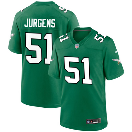 Cam Jurgens Philadelphia Eagles 2026 Alternate Game Jersey - Kelly Green