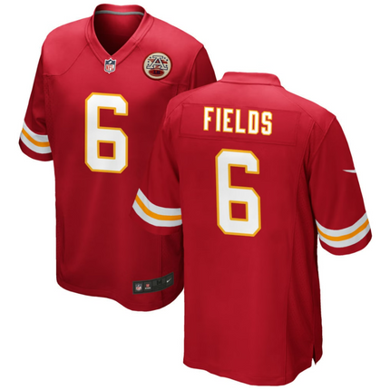 Justin Fields Kansas City Chiefs 2026 Game Jersey - Red