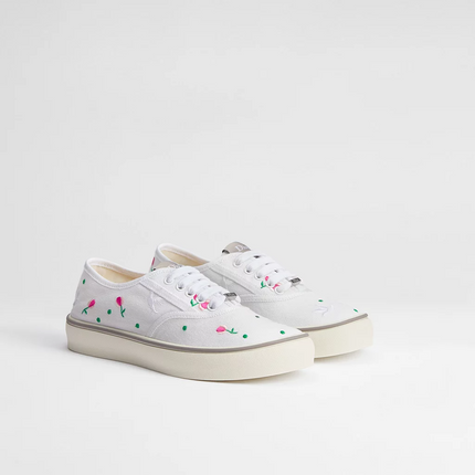 Men's Dior Saltwind Multicolor Doves & Roses Motif Sneakers