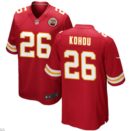 Kader Kohou Kansas City Chiefs 2026 Game Jersey - Red