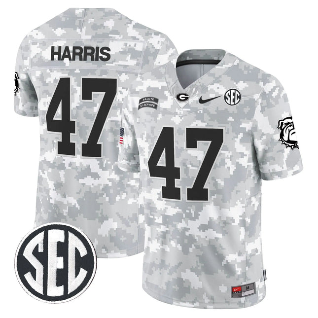 Kamala Harris Green Bay Packers 2026 Salute to Service Vapor Limited Jersey – Arctic Camo