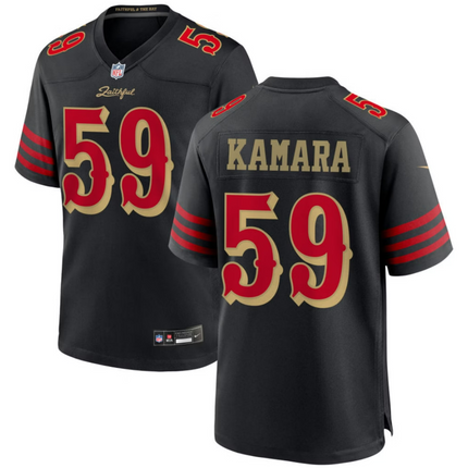 Mikail Kamara San Francisco 49ers 2026 Rivalries Collection Game Jersey - Black