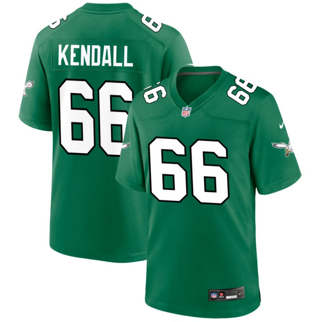 Drew Kendall Philadelphia Eagles 2026 Alternate Game Jersey - Kelly Green