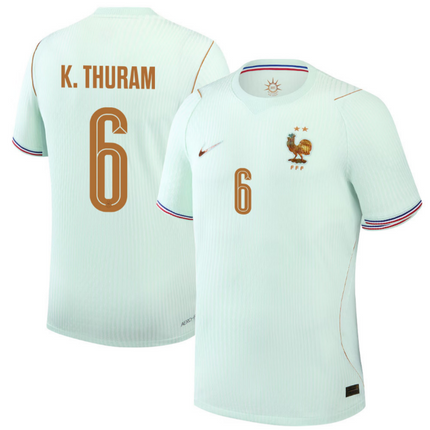 Khephren Thuram France National Team 2026 Away Jersey - Green