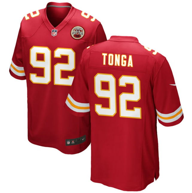 Khyiris Tonga Kansas City Chiefs 2026 Game Jersey - Red