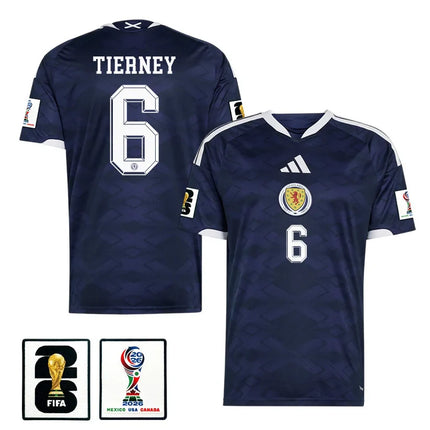 Kieran Tierney Scotland National Team 2026 x World Cup Patch Home Jersey – Navy