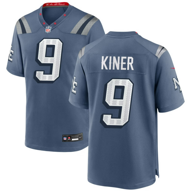 Corey Kiner New England Patriots 2026 Rivalries Collection Game Jersey - Blue
