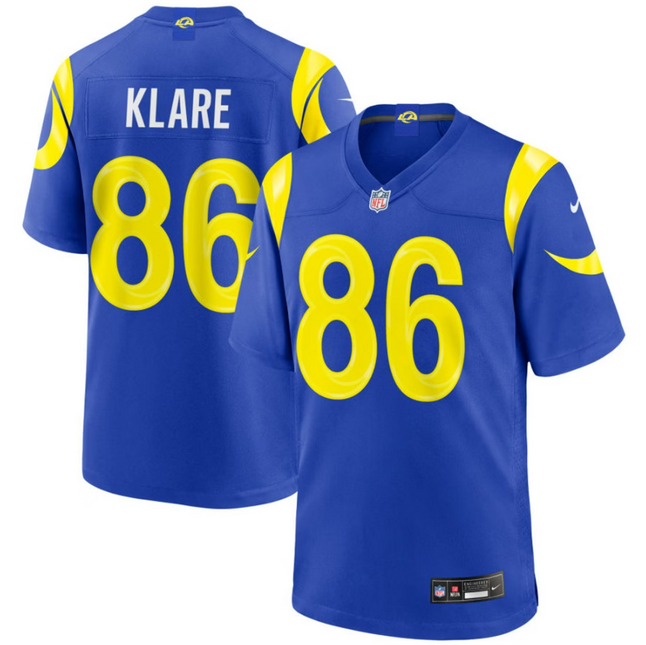 Max Klare Los Angeles Rams 2026 Game Jersey - Royal