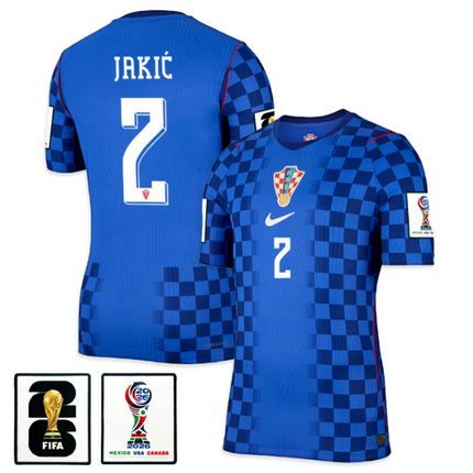 Kristijan Jakic Croatia National Team 2026 Away Jersey - Blue