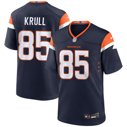 Lucas Krull Denver Broncos 2026 Alternate Mile High Collection Game Jersey - Navy