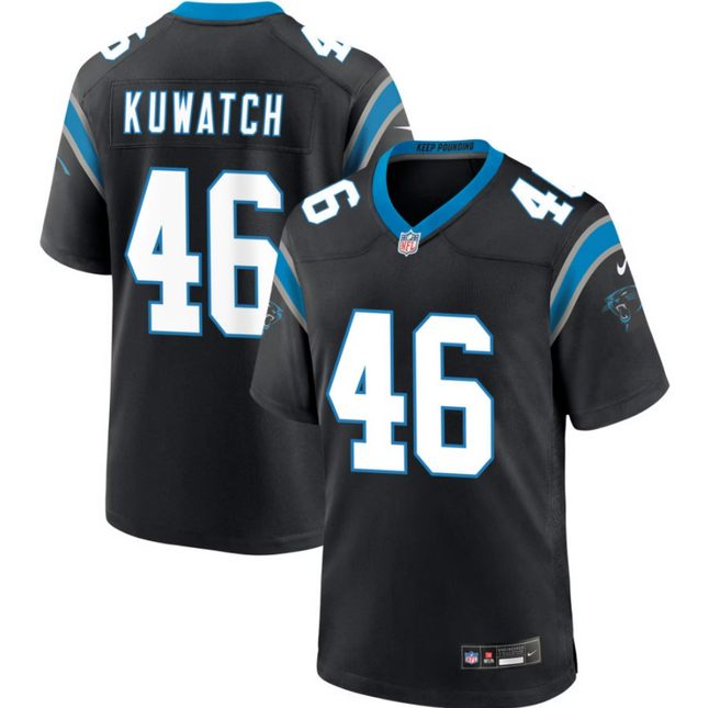 Jackson Kuwatch Carolina Panthers 2026 Game Jersey - Black