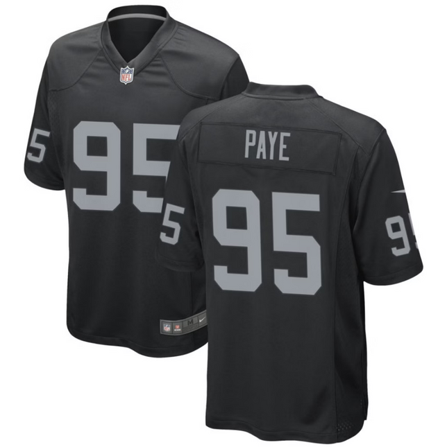 Kwity Paye Las Vegas Raiders 2026 Game Jersey - Black
